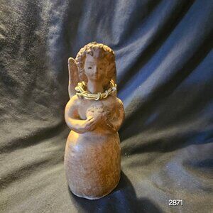 Gautamalan Clay Angel candle Holder (item #2871)